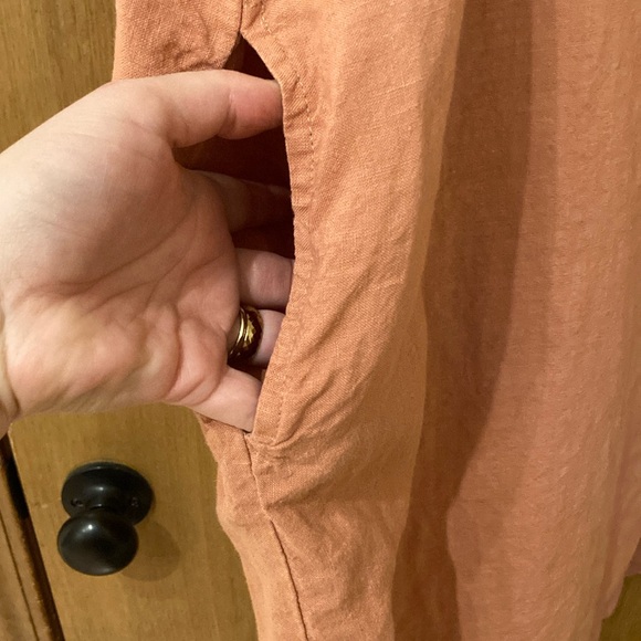 Linen By MN Salmon Blush XL Tunic Dress - Picture 4 of 6